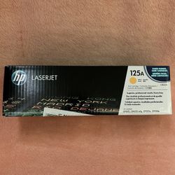HP 125A Yellow Original LaserJet Toner Cartridge, CB542A