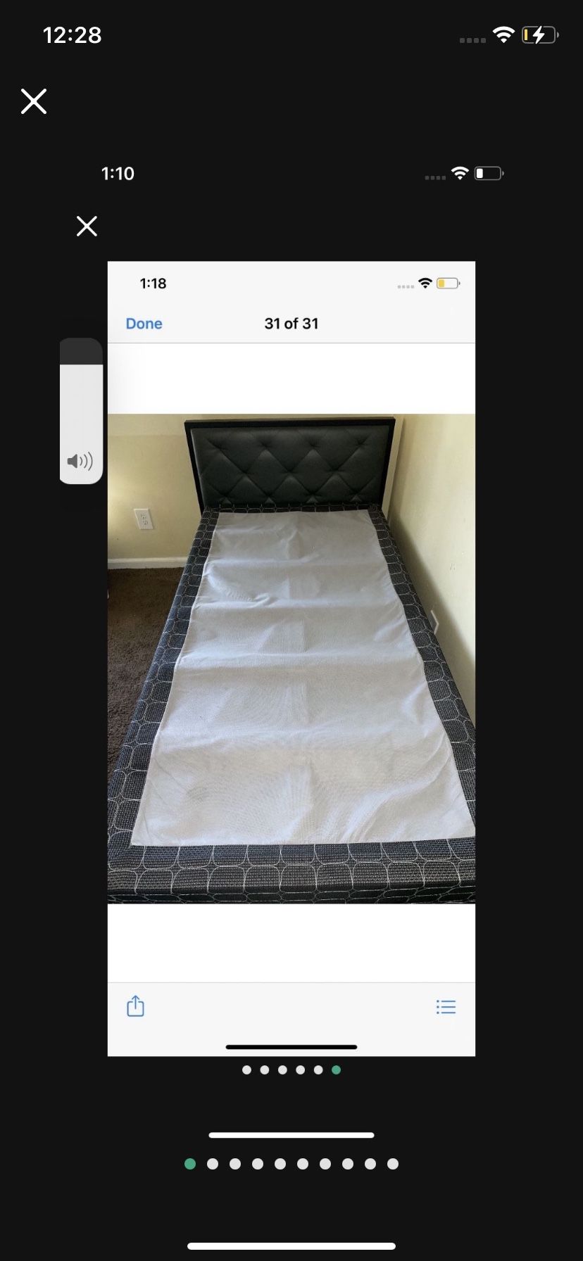 TWIN BED FRAME AND BOX SPRING /DURAVIT BACK ASSembly TOILET
