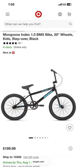 Mongoose Index 1.0 Kids BMX