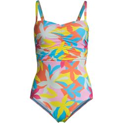 Lands' End Womens Chlorine Resistant Sweetheart One Piece Swimsuit Control SZ 6
