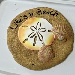 Spoontiques Life’s A Beach Stepping Stone/Wall Plaque
