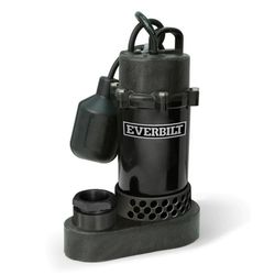 1/2 HP Aluminum Submersible Sump Pump w/ Tether Float Switch