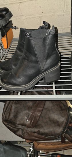 Tall Black Boots Size 9 And 10
