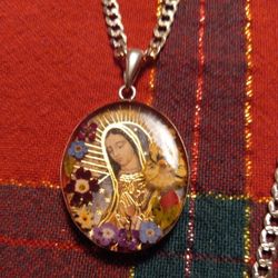 Virgin Of Guadalupe &chain/silver 925/