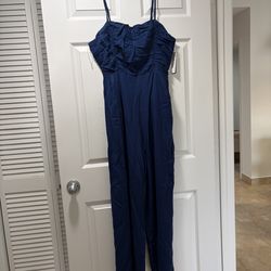 Step in Style jumpsuit, navy blue XL