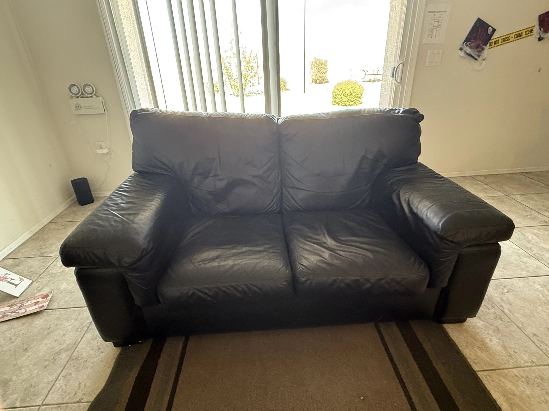 Loveseat - Black - MUST GO NOW