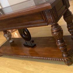 Console Table With glass top