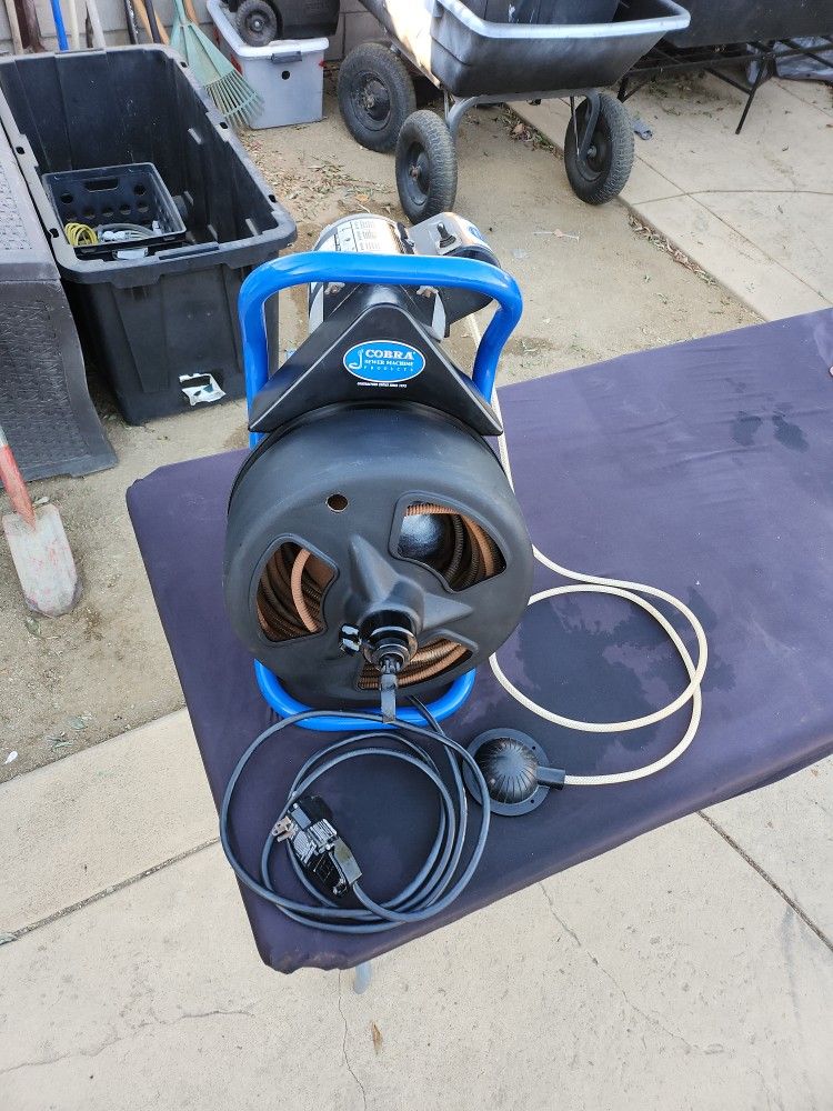 Cobra Drain Sewer Snake Machine 115V 3/8" 50 Feet Long