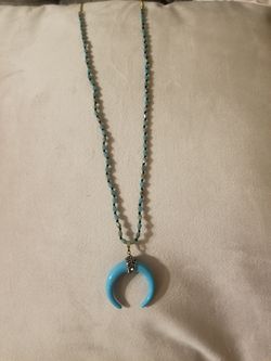 Gold and turquoise necklace