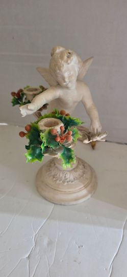 Vintage Cherub Angel Candelabra
