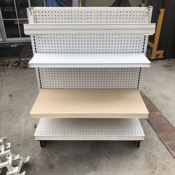 Store display shelves, comes with 4 shelves XL to small.