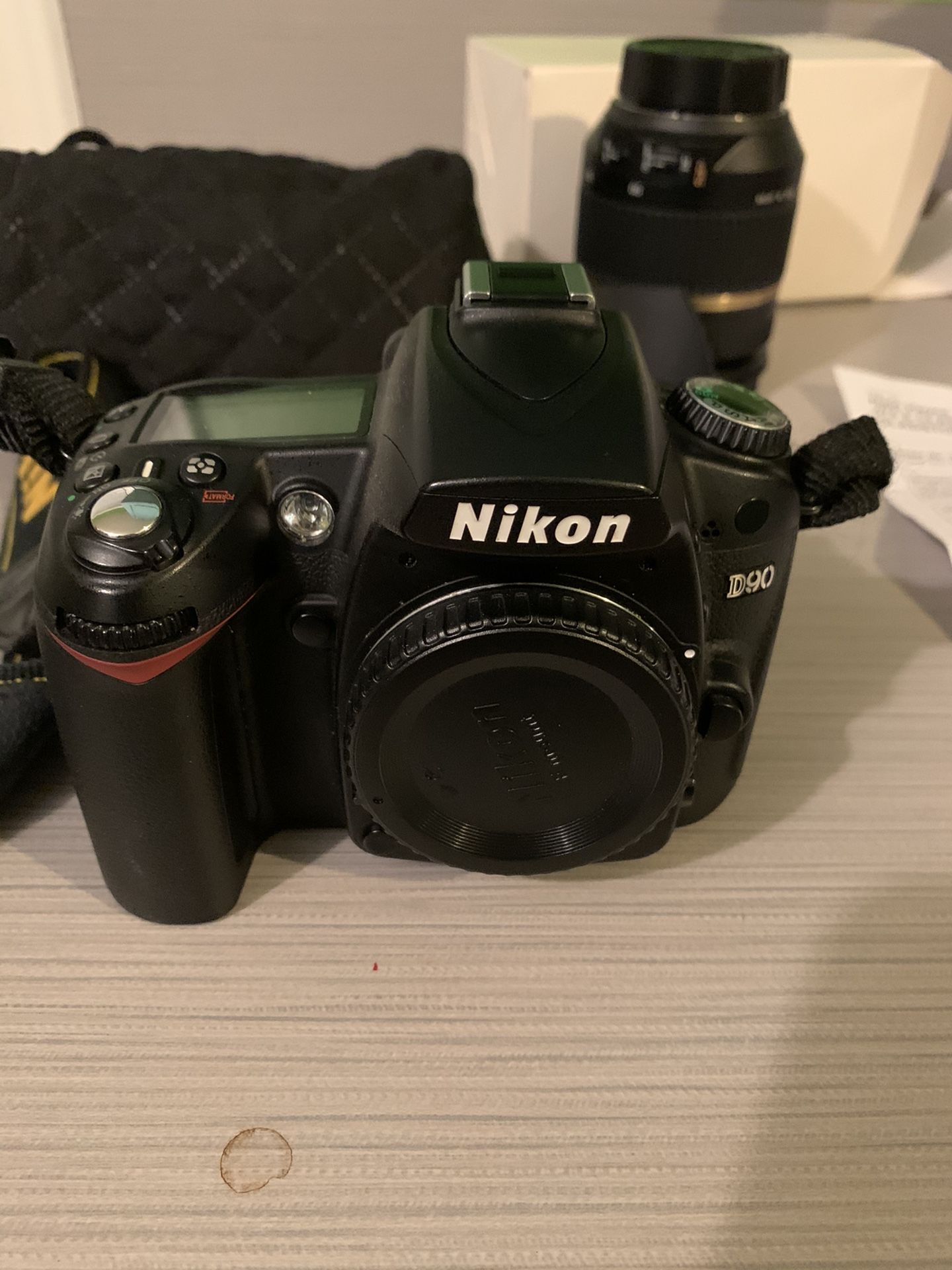 Nikon D90 Camera with 3 Lenses