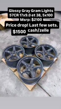 Gram Lights 57CR Wheels 17x9.0 5x100 Set of 4