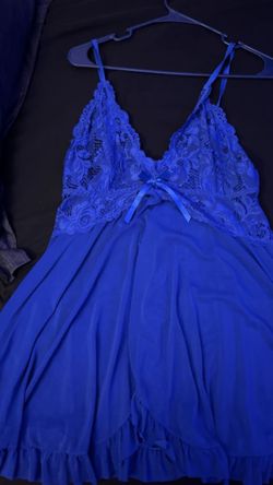 Blue lingerie
