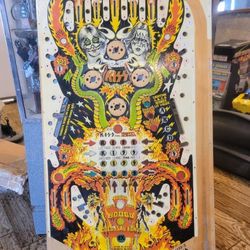 PLAYFIELD ORIGINAL DEDICATED 1979 BALLY KISS PINBALL MACHINE PLAYFIELD  VERY CLEAN 