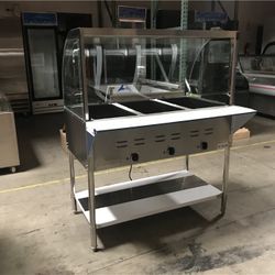 NSF 3 Pans Warmer Steam and Dry Table Electric N3
