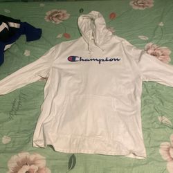 New White Champion Hoodie Shirt 