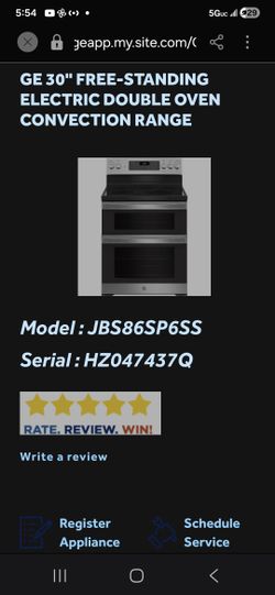 GE 30" electric range