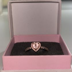 Pandora, Rose gold Heart ring