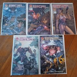 5 Book Lot SIGIL comic Book Series Issue 2 Thru 6  Art Fantasy 