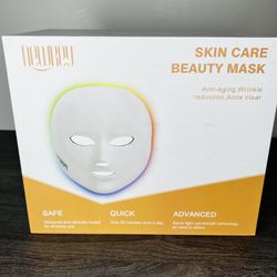 NEWKEY LED Face Mask Light Therapy,Red Light Therapy for Face Wrinkle