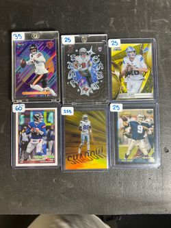 NFL Football Trading Cards Lot of 6
