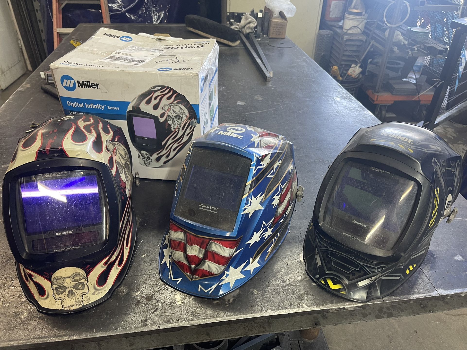 Miller welding hoods for welder MiG Tig electrode