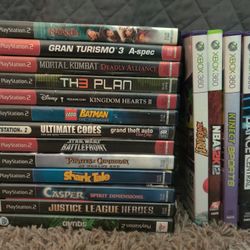 Assorted PS2 and XBOX 360 Titles....AS IS