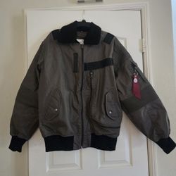 NEW XL Smoke Rise Olive Bomber Jacket