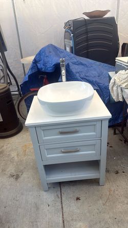 Sink with spout