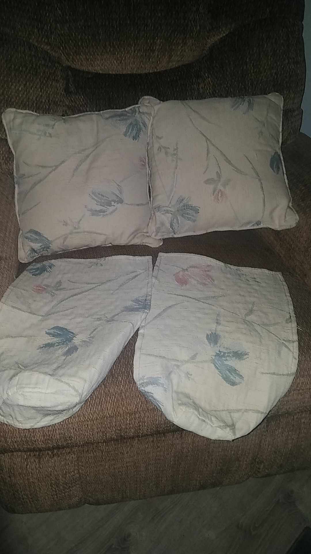 Pillows go to the couch I gave away last week