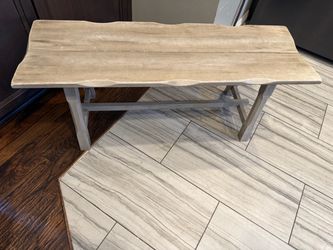Rustic coffe table bench