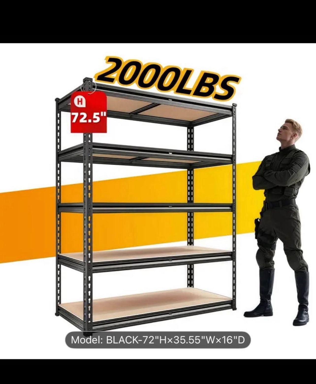 5- Tier Metal Shelving Unit
