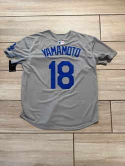 Yamamoto Gray LA Dodgers Men jerseys With 2025 World Series Patch
