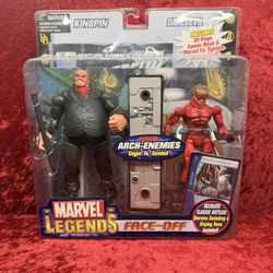 ToyBiz Marvel Legends Face-Off White Kingpin vs. Daredevil 2006 Action Figures 2