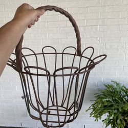 2 Iron Plant Baskets 