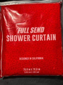 BRAND NEW Full Send  X Nelk Boys Shower Curtain Quality nylon polyester and not a cheap plastic curtain. Add a touch of humor to your bathroom with th