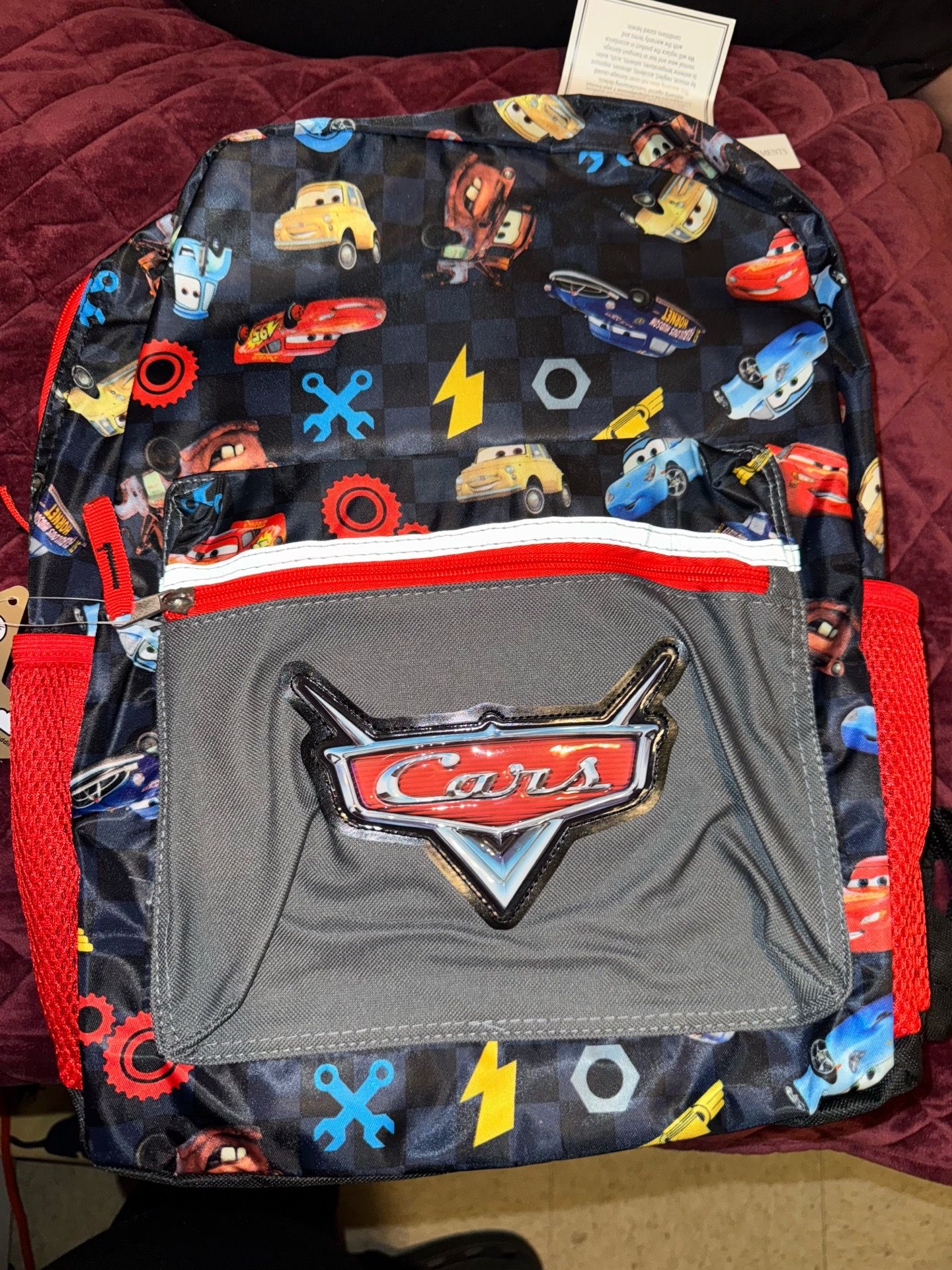 Cars backpack new