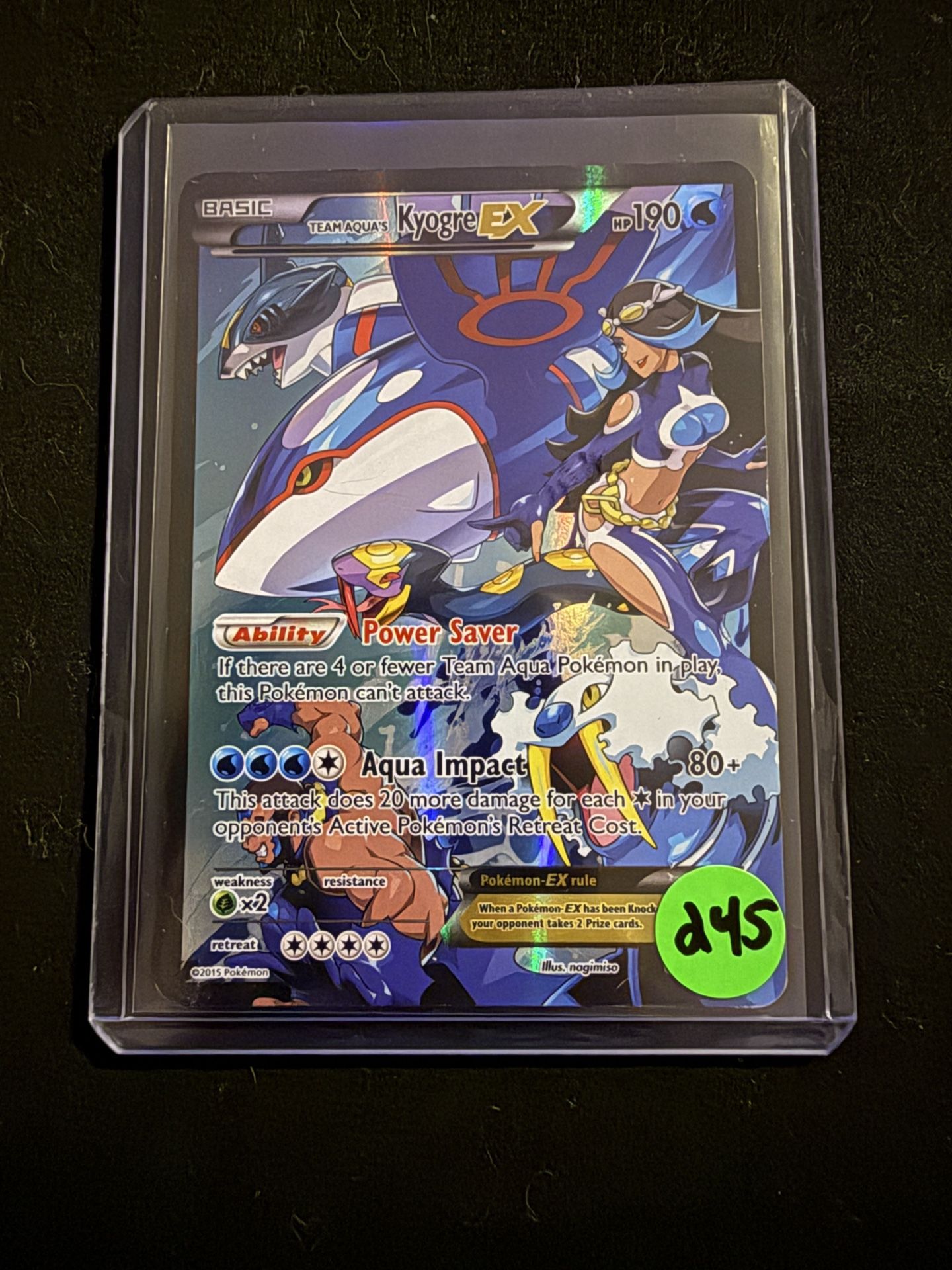 Team Aquas Kyogre Ex MP