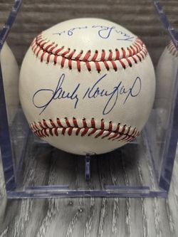 Sandy Koufax Tommy Lasorda Duke Snider Signed Baseball JSA Authenticated 