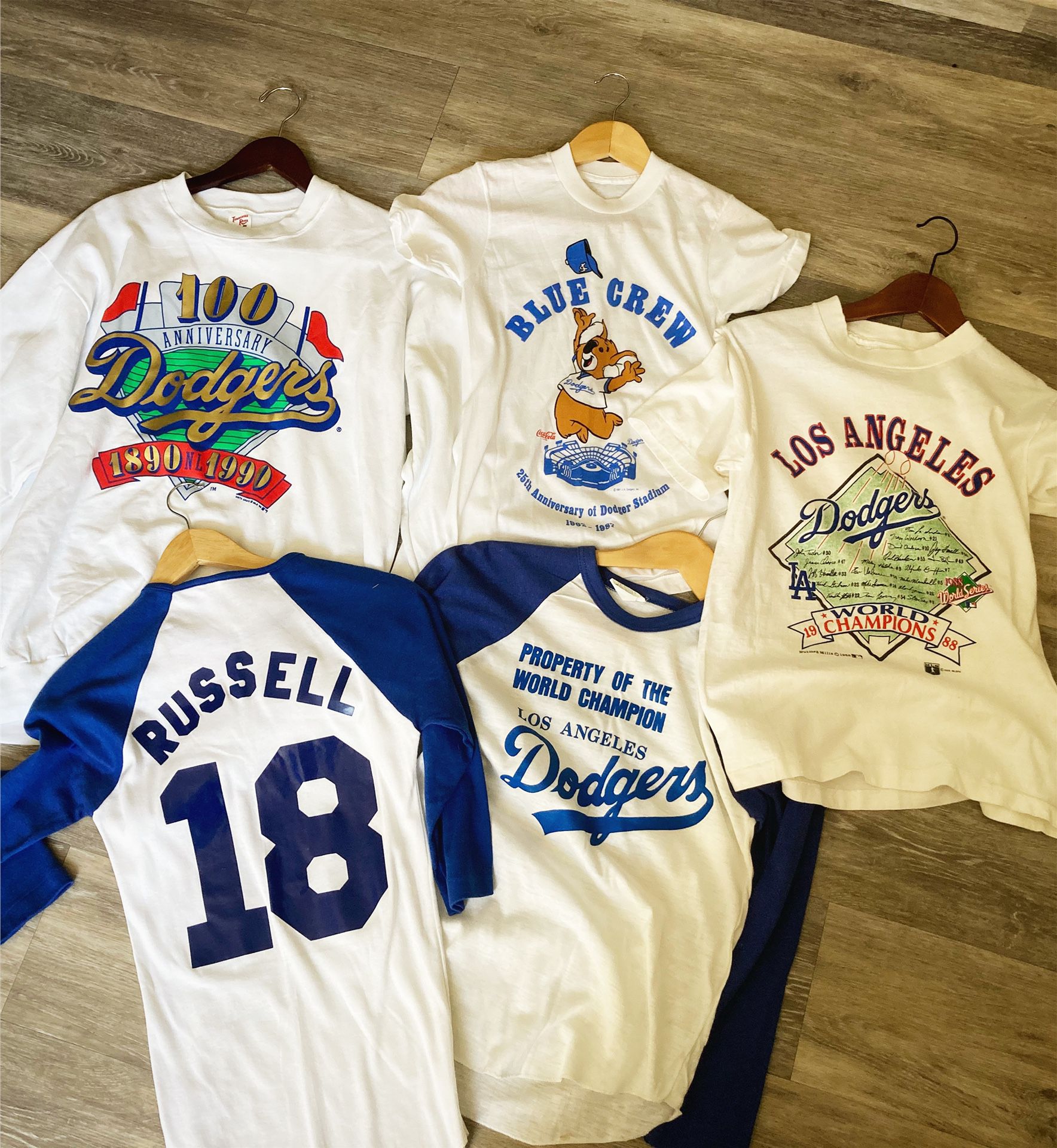 Dodgers Vintage Baseball tees
