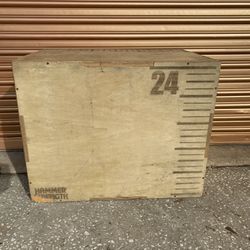 HAMMER STRENGTH 3-IN-1 WOOD PLYO BOX / JUMP BOX - 30”/24”/20” Commercial Gym Quality 