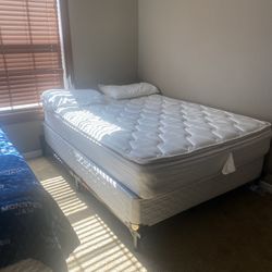 Two Full Size Beds With Mattresses And Box Springs