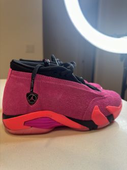 Size 5.5- Air Jordan 14 Retro Low Shocking Pink W