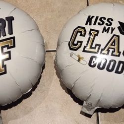 2 graduation balloons