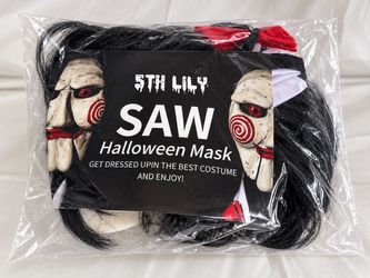 SAW Halloween Mask with Hair