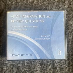 National Counselors Exam Study review
