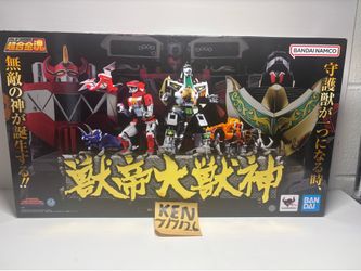 Soul of Chogokin GX-72 Megazord Daizyujin & GX-78 Dragonzord Set  CIB
