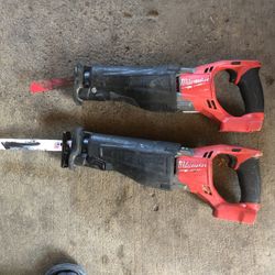 Milwaukee M18 Fuel Brushless  2 Of Saw Zall