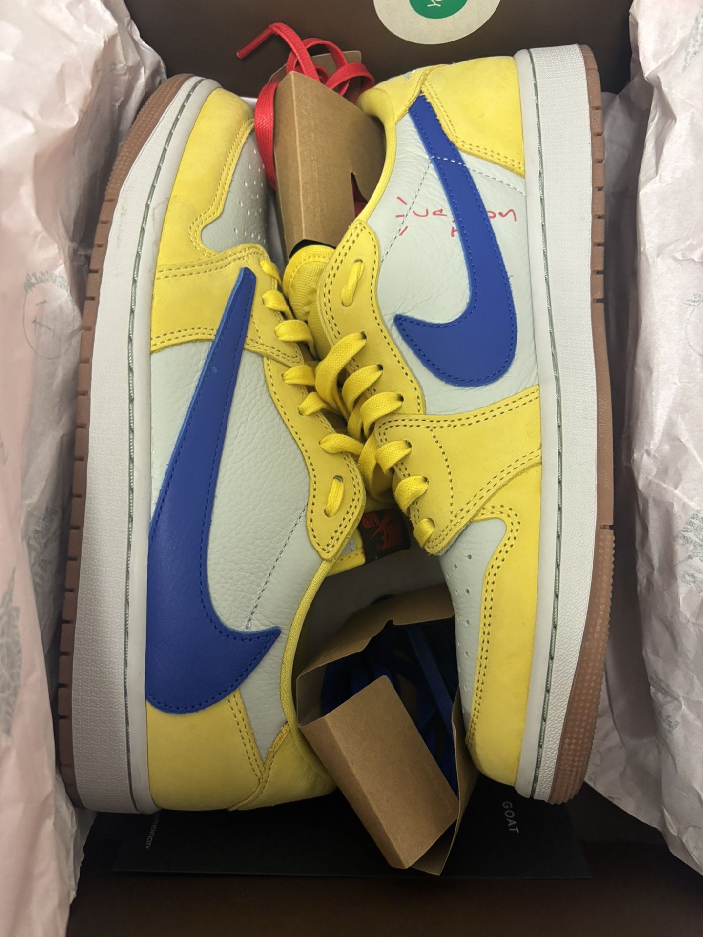Canary Travis Scott Jordan 1 Low